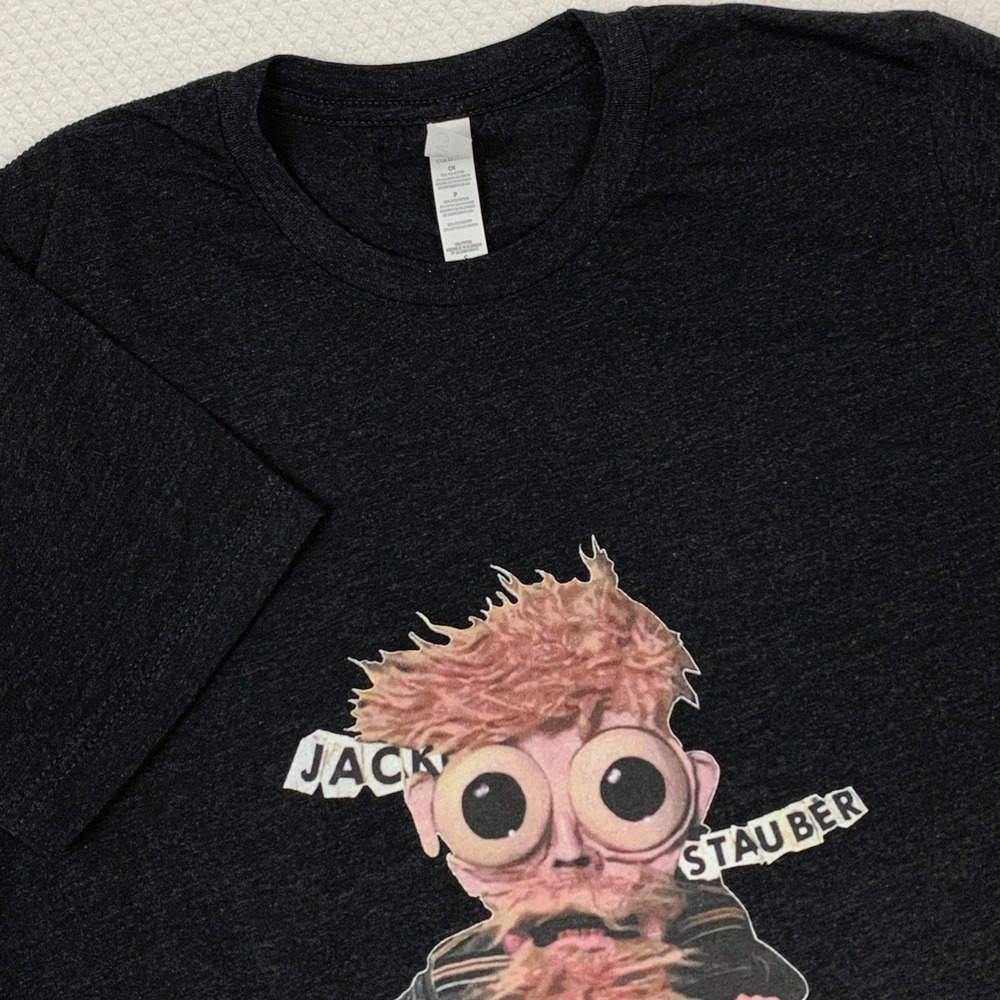 Jack Stauber Graphic T-Shirt Small S Charcoal Black Indie Pop Music Art